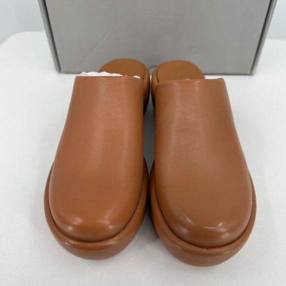 Everlane The Puffa Flatform in Brown Leather size 7 Women's Chunky Platform Clog - Picture 4 of 9